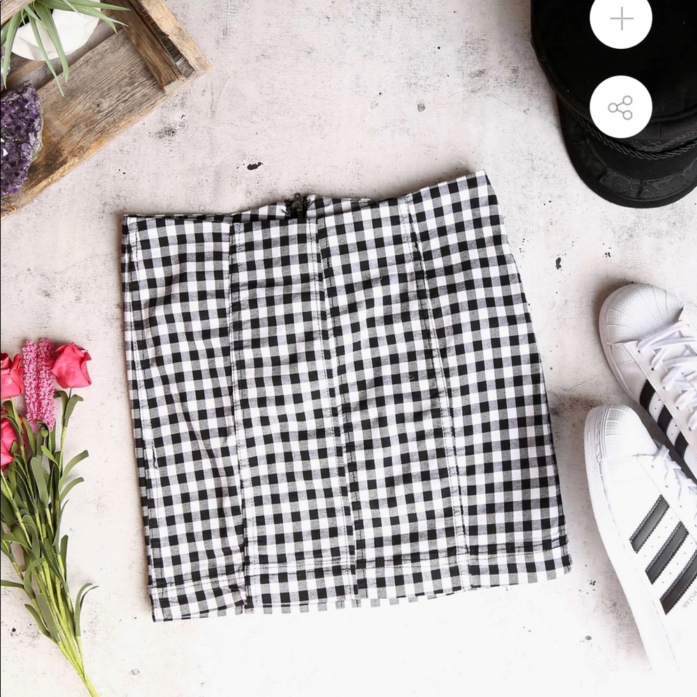Free People - Gingham Skirt